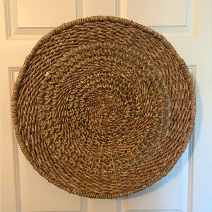 Round Woven Basket Wall Decor